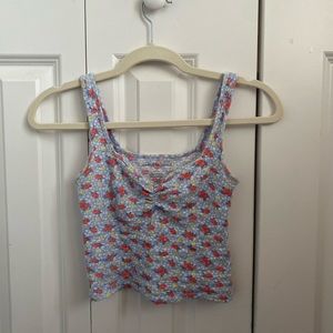 American Eagle Floral Tank Top Size Small